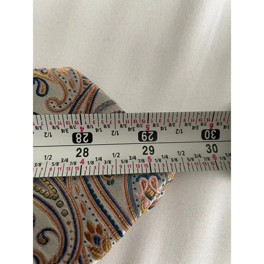 Bruno Piattelli handmade 100% Silk Paisley Tie 59